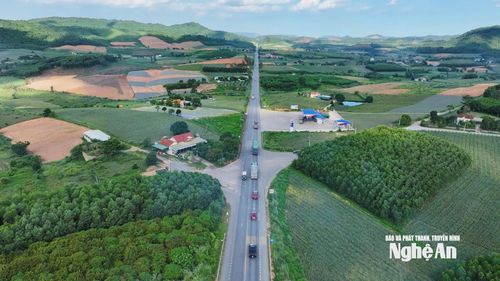 Toàn cảnh xã Quỳnh Thắng - Một trong những trọng điểm mở rộng KKT Đông Nam Nghệ An. Ảnh: P.V