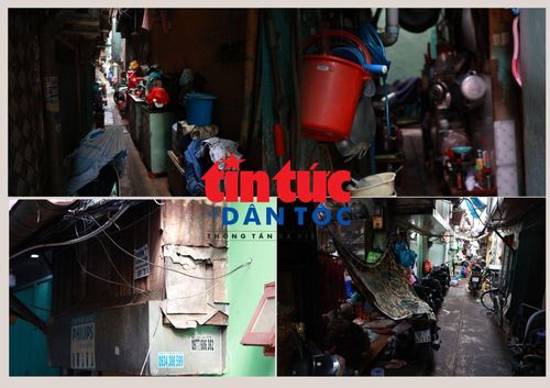 Tuy là ban ngày, nhưng nhiều con hẻm tại khu chợ Gà - chợ Gạo (phường Bến Thành) vẫn tối tăm, thiếu ánh sáng, đồ đạc thì chất đầy, đi lại rất khó khăn.