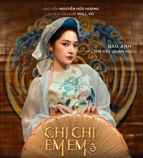 Liền chị Quan Họ trong Chị Chị Em Em 3 đánh dấu màn tái xuất điện ảnh của Bảo Anh sau Bẫy Ngọt Ngào. Ảnh: NSX