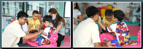 Những giờ vui chơi cùng tình nguyện viên góp thêm hơi ấm cho tuổi thơ của các em. Ảnh: TRÂM ANH