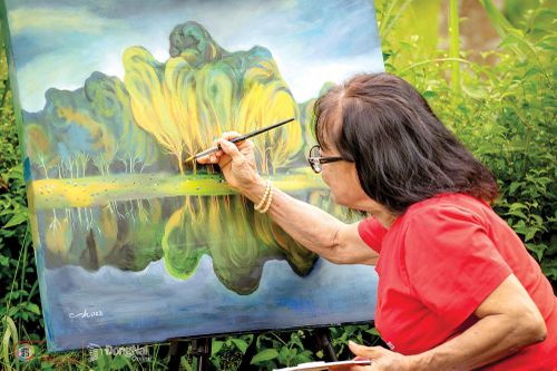 Sắc màu cuộc sống. Ảnh: Lê Hữu Thiết (chụp tại xã Nam Cát Tiên)