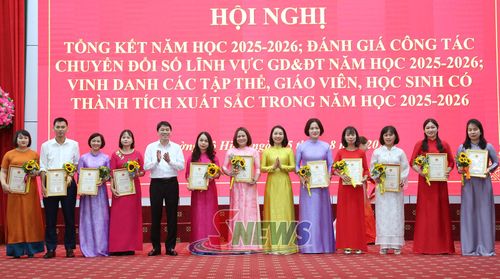 Giáo viên giỏi cấp tỉnh năm học 2025-2026 được phường Tô Hiệu vinh danh.