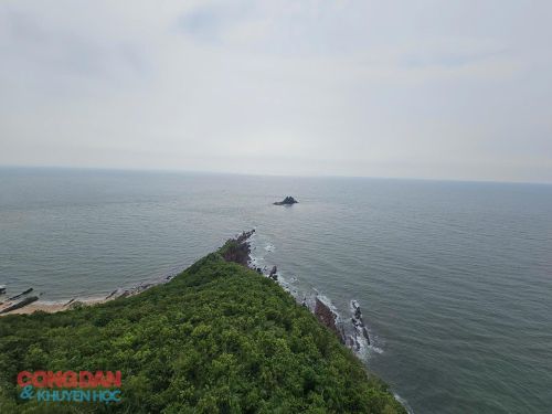 Từ ngọn hải đăng, bạn có thể thấy biển cả mênh mông ngay trước mắt. Ảnh: Tuệ Nhi
