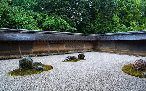 Vườn Karesansui tại chùa Ryōan-ji. | Casey Yee / Flickr, Creative Commons.
