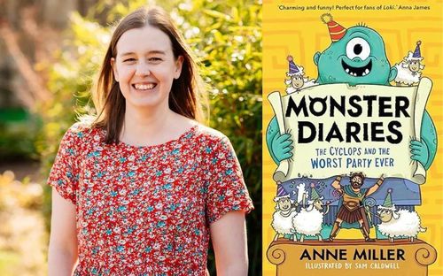  Monster Diaries và tác giả Harper Collins. Ảnh: Clare Coe. 