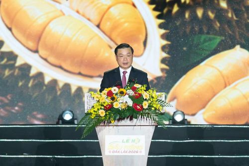 Ông Đỗ Hữu Huy - Chủ tịch UBND tỉnh Đắk Lắk - phát biểu khai mạc lễ hội.