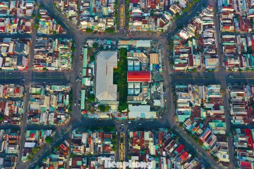 Một góc Chợ Long Hoa, nằm tại phường Long Hoa, tỉnh Tây Ninh, thuộc trung tâm thị xã Hòa Thành trước đây. Ảnh: Nguyễn Tiến.