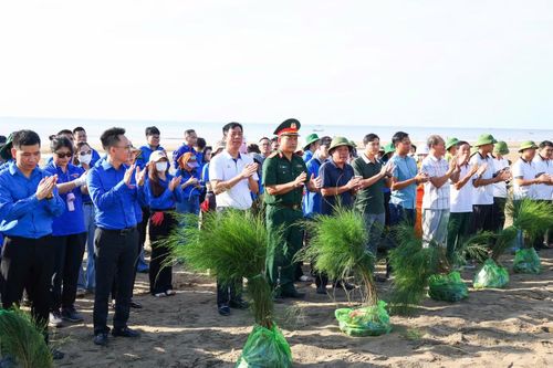2.000 cây phi lao được trao tặng cho phường Sầm Sơn, Thanh Hoá trồng dọc bãi biển