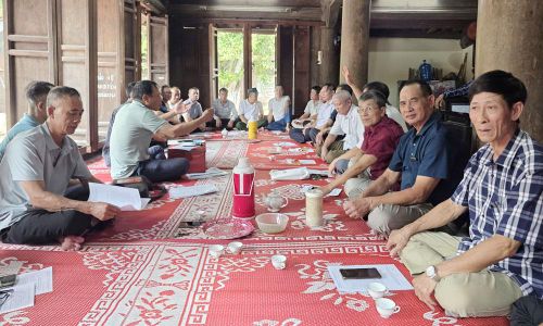Mọi việc liên quan đến đời sống văn hóa tín ngưỡng ở Đồng Kỵ đều được họp bàn thống nhất theo hương ước.
