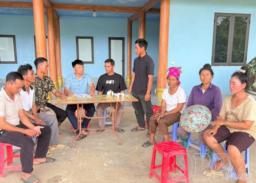 Chi bộ bản Tân Quang, xã Núa Ngam vận động nhân dân phát triển diện tích trồng dứa, góp phần nâng cao thu nhập.