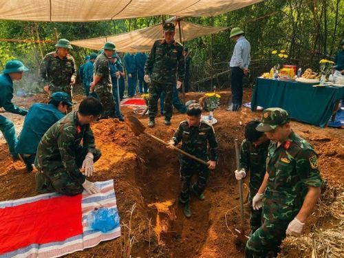 Khu vực đồi Đá Vôi - nơi chôn cất các liệt sĩ.