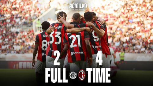AC Milan giành chiến thắng 4-2 trong trận giao hữu tiền mùa giải trước MU