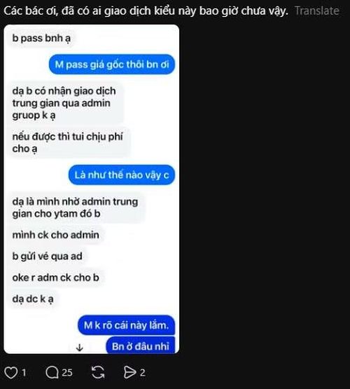 Giao dịch qua admin trung gian là chiêu lừa đảo đang rất phổ biến.