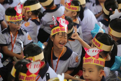  Học sinh tiểu học tại TP.HCM. Ảnh: Quỳnh Danh. 