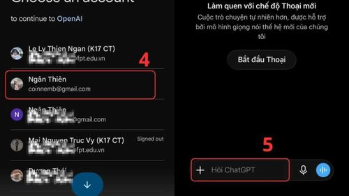 Nếu chọn đăng nhập bằng Google, hãy chọn đúng email muốn sử dụng.