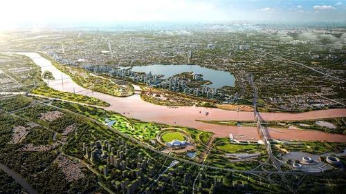 Phối cảnh Dự án đầu tư xây dựng Trục đại lộ cảnh quan sông Hồng.