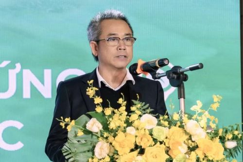  Ông Thái Như Hiệp - Chủ tịch Hội đồng Thành viên kiêm Tổng Giám đốc Công ty TNHH Vĩnh Hiệp, Phó Chủ tịch Hiệp hội Cà phê - Ca cao Việt Nam phát biểu tại hội thảo. Ảnh: H.D 