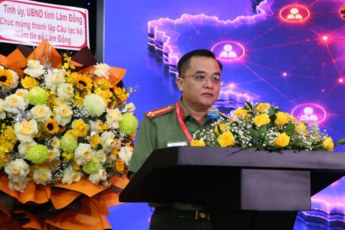 Đại tá Huỳnh Ngọc Liêm phát biểu tại chương trình gặp mặt KOL Lâm Đồng lần thứ 2