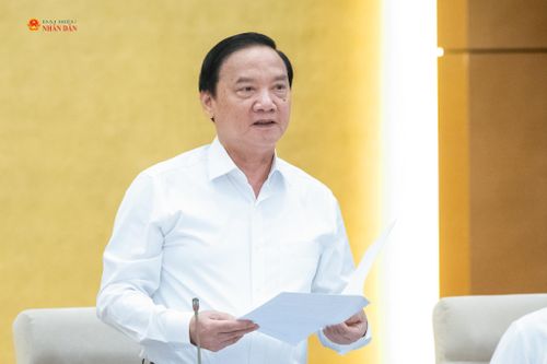 Phó Chủ tịch Quốc hội Nguyễn Khắc Định điều hành nội dung phiên họp