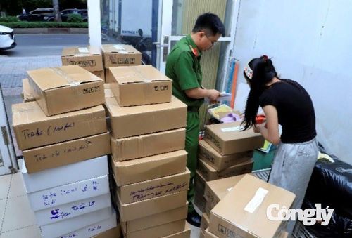 Niêm phong số sản phẩm thu giữ tại Công ty TNHH Trần Lê Foods và tại Hộ kinh doanh Mộc Food Biên Hòa.