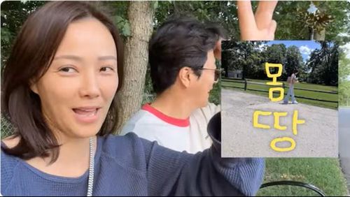 Khoảnh khắc đời thường của Kwon Sang Woo bên vợ là Son Tae Young.