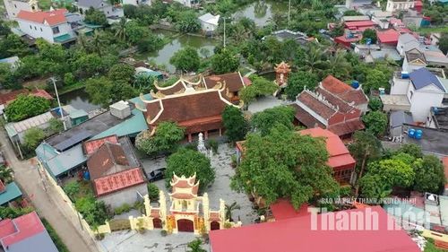 Chùa Đô Mỹ tọa lạc giữa không gian làng quê thanh bình.