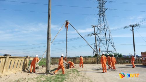 Công ty Điện lực Đà Nẵng tổ chức diễn tập xử lý sự cố, phòng chống thiên tai và tìm kiếm cứu nạn năm 2026. Ảnh: ĐVCC
