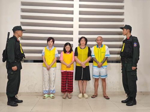 Các đối tượng tại cơ quan Công an