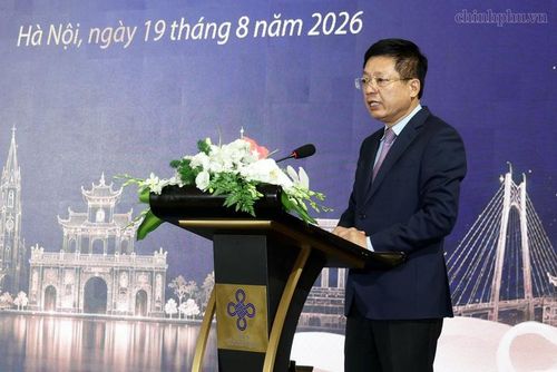 Chủ tịch VCCI Hồ Sỹ Hùng phát biểu tại buổi lễ - Ảnh: chinhphu.vn/Đức Tuân