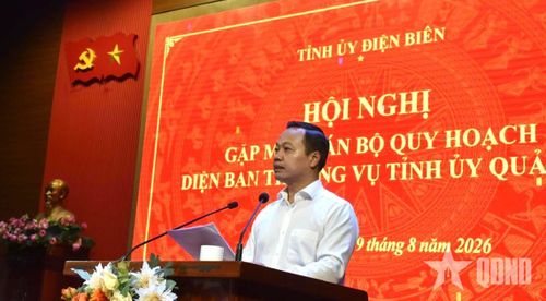 Đồng chí Trần Tiến Dũng phát biểu tại hội nghị.