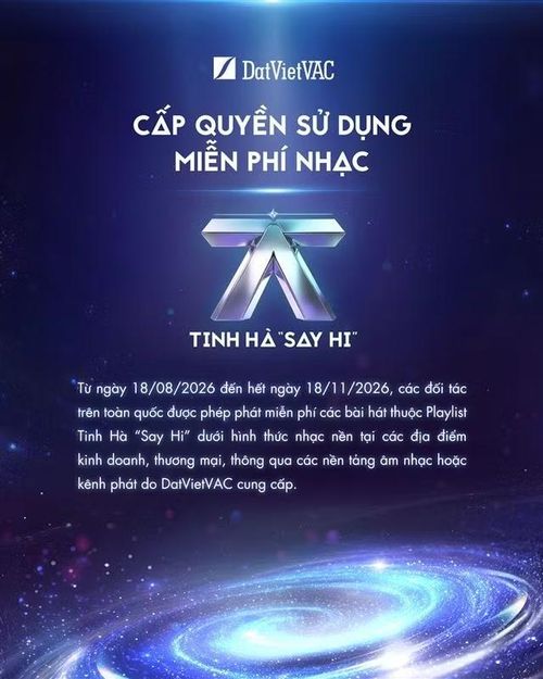 Thông báo trên fanpage chính thức, nhà sản xuất Tinh Hà Say Hi.