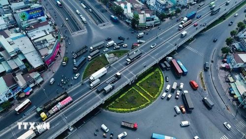 Một góc Thành phố Hồ Chí Minh. (Ảnh: TTXVN phát)