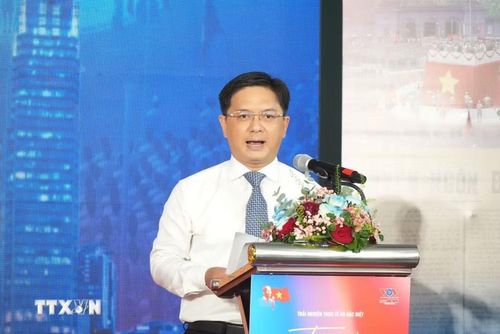 Phó Chủ tịch UBND Thành phố Hồ Chí Minh Nguyễn Mạnh Cường phát biểu. (Ảnh: Hữu Duyên/TTXVN)