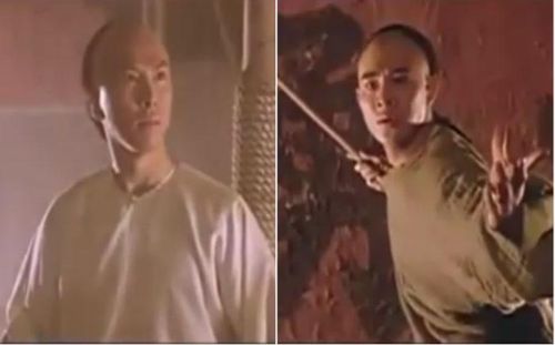 Màn giao đấu gậy của Chân Tử Đan và Lý Liên Kiệt trong Hoàng Phi Hồng 2: Nam nhi đương tự cường.