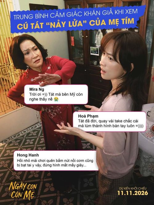 Sự hưởng ứng của khán giả phần nào cho thấy hình ảnh Hồng Đào trong vai người mẹ nghiêm khắc đã nhanh chóng tạo được ấn tượng ngay từ poster đầu tiên.