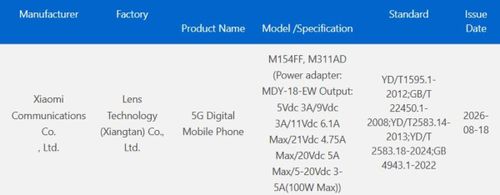 Chứng nhận 3C xác nhận dòng Xiaomi 18 Pro sẽ có sạc nhanh 100W