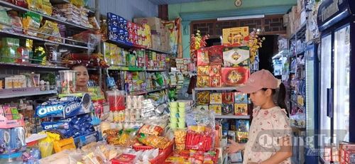Quán tạp hóa tạo nguồn thu nhập ổn định cho gia đình ông Đặng Văn Hậu - Ảnh: T.P
