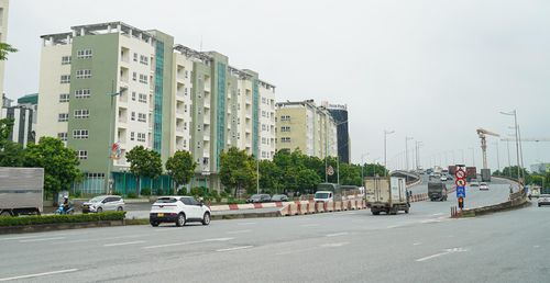Khoảng 140 căn hộ tại Khu tái định cư Thượng Thanh, phường Việt Hưng, Hà Nội dự kiến được bố trí cho các hộ dân bị ảnh hưởng bởi dự án xây dựng cầu Tứ Liên và cầu Trần Hưng Đạo. Ảnh: Đặng Ngân.