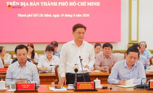 Phó Chủ tịch UBND TP. Hồ Chí Minh Nguyễn Mạnh Cường phát biểu. Ảnh: Hoa Lê