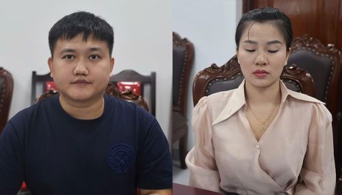 Đối tượng Nguyễn Quốc Khánh và Nguyễn Thị Kim Anh.