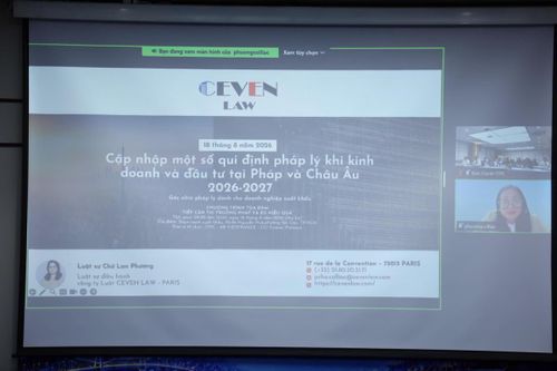 Luật sư Chử Lan Phương chia sẻ trực tuyến từ Pháp.