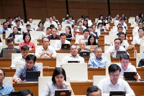 Các đại biểu Quốc hội tại hội trường