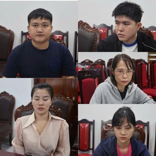 Các đối tượng tại cơ quan công an - (ảnh CABN).