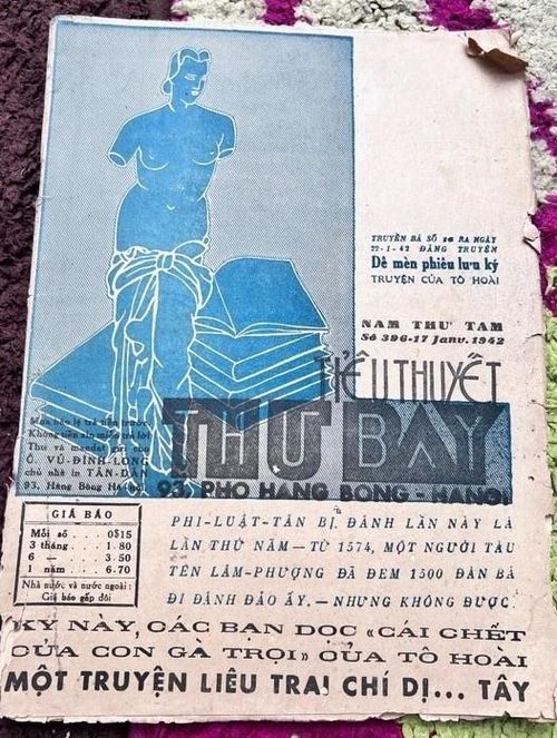 Dế Mèn phiêu lưu ký của Tô Hoài đăng trên tờ Tiểu thuyết thứ bảy. Ảnh: Sách cũ Bảo Khang.