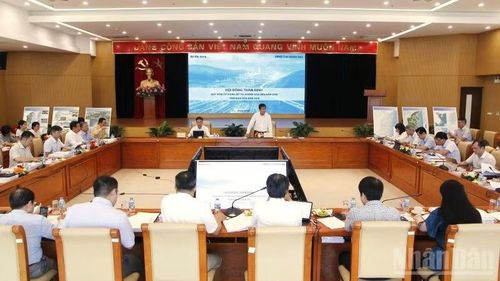Toàn cảnh Hội nghị thẩm định Quy hoạch chung đô thị Khánh Hòa đến năm 2050, tầm nhìn đến năm 2075.