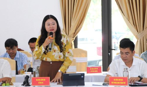 Đại diện lãnh đạo các sở, ngành giải đáp một số kiến nghị của địa phương.