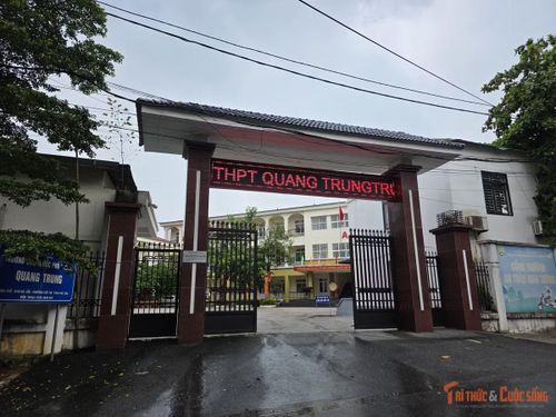 Trường THPT Quang Trung, một ngôi trường mới thành lập ở Phú Thọ. Ảnh: Nguyễn Hinh