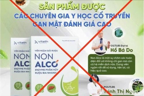 Viên ngậm giải rượu Non Alco vẫn quảng cáo dù chưa có giấy phép và có sử dụng hình ảnh bác sỹ. Ảnh: chụp màn hình.