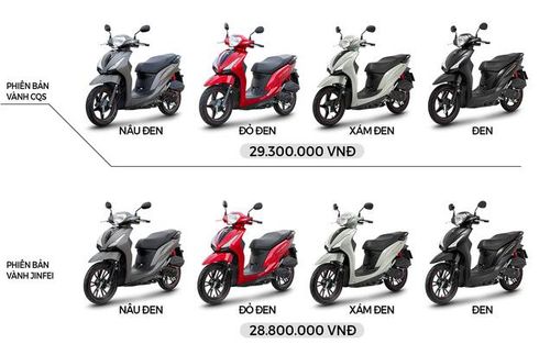 Kymco Hermosa 50cc có giá niêm yết 28,8 - 29,3 triệu đồng.