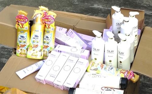 Mỹ phẩm giả bị thu giữ trong một vụ việc do cơ quan chức năng Quảng Trị triệt phá